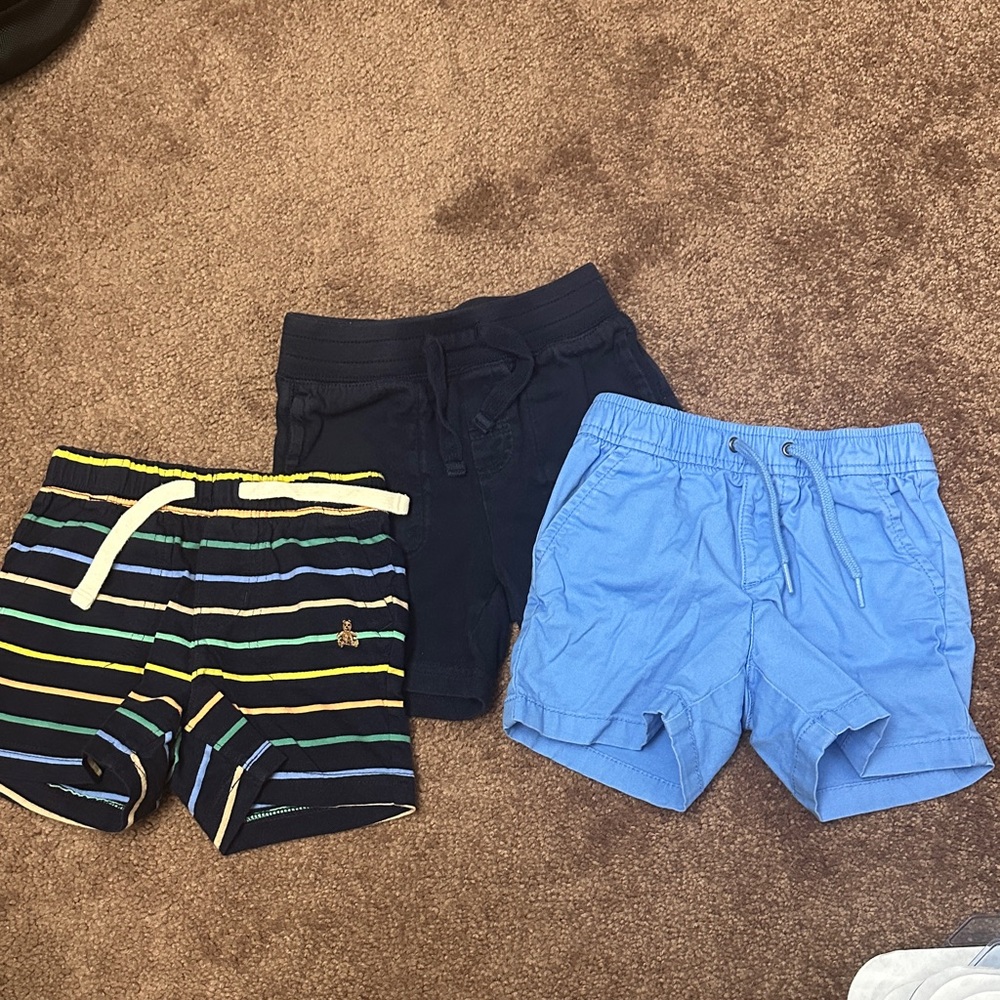 GAP Kids Navy, Striped, and Blue Shorts Trio